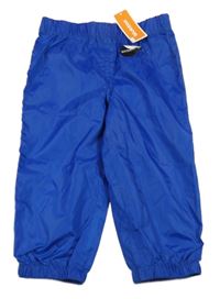 Nové - safírové šusťákové nepromokavé kalhoty Bluezoo