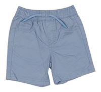 Světlemodré plátěné kraťasy St. Bernard