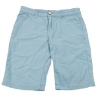 Světlemodré chino plátěné kraťasy Denim Co.