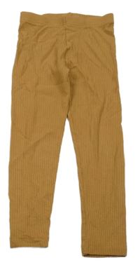 Hnědé žebrované legíny George