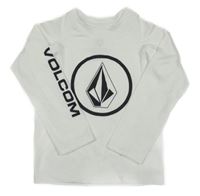 Bílé UV triko s potiskem - VOLCOM 