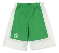 Bílo-zelené sportovní kraťasy s hvězdičkou X-mail
