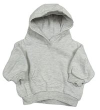 Světlešedá melírovaná oversize mikina s kapucí Matalan