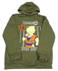 Khaki mikina s Dragonball a kapucí Primark