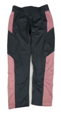 Antracitovo-starorůžové sportovní legíny zn. Topolino