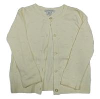 Krémový puntíkatý propínací svetr Primark