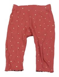 Jahodové žebrované legíny se srdíčky George