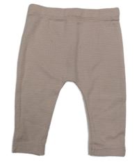 Starorůžovo-bílé pruhované lehké tepláky F&F