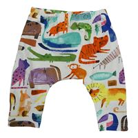 Bílo-barevné legíny se zvířaty Next