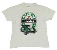 Bílé tričko s autem