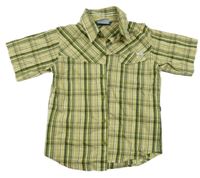 Béžovo-khaki-bílá kostkovaná outdoorová košile Columbia