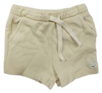 Béžové vzorované kraťasy s nášivkou H&M