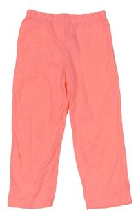 Neonově oranžové pyžamové kalhoty Primark