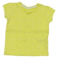 Žluté puntíkaté tričko Primark