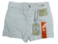 Bílé plátěné kraťasy zn. Denim Co.