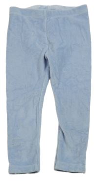 Světlemodré plyšové legíny Lupilu