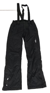 Černé šusťákové funkční oteplovačky 