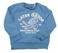 Modrá mikina s krokodýlem C&A