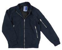Tmavomodrý šusťákový jarní bomber Jack & Jones
