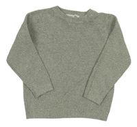 Zelený melírovaný lehký svetr Primark