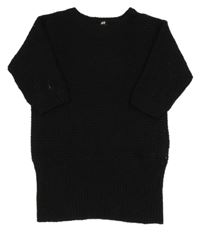 Černé svetrové šaty H&M