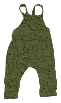 Zelené vzorované laclové tepláky Next