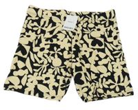 Nové - černo-béžové vzorované kraťasy Next