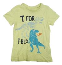 Žluté tričko s dinosaury C&A