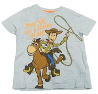 Světlemodré tričko s Woodym - Toy Story Disney