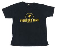 Černé tričko s bojovníkem Gildan