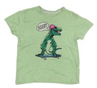 Zelené tričko s dinem zn. Primark