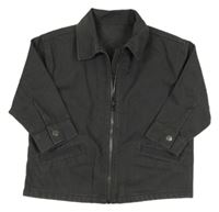 Antracitová riflová košilová bunda s obrázky George