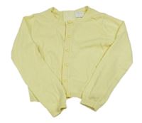 Žlutý propínací crop svetr F&F