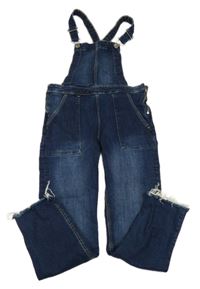 Tmavomodré laclové skinny rifle H&M