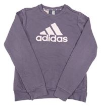 Fialová mikina s logem Adidas