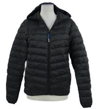 Dámská černá šusťáková zateplená bunda s kapucí St. Bernard 