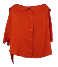 Dámská červená halenka s lodičkovým výstřihem Select 