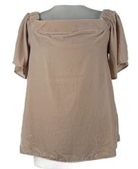 Dámská starorůžová sametová haelnka s lodičkovým výstřihem River Island 