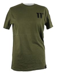 Pánské khaki tričko s logem 