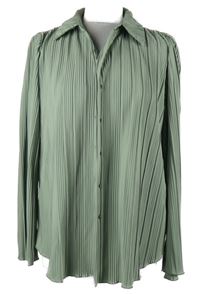 Dámská světlekhaki plisovaná halenka Amisu 