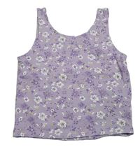 Lila květinový crop top George
