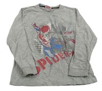 Šedé triko se Spidermanem Marvel