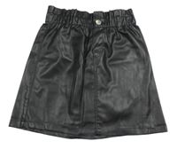 Černá koženková sukně H&M