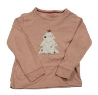 Světlerůžové triko se stromkem M&S