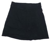 Černá bavlněná sukně se všitými kraťasy George