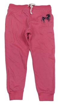 Malinové tepláky s koníkem Kiki&Koko