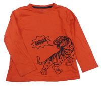 Červené triko s tygrem Lupilu