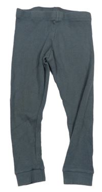 Tmavomodré žebrované spodní kalhoty Primark