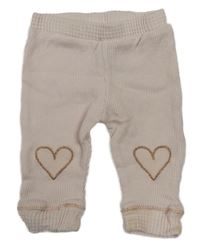 Světlerůžové žebrované lehké tepláky se srdíčky River Island