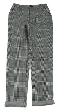 Černo-bílé kostkované tregíny Primark